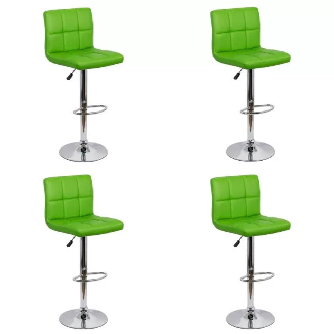 Set 4 scaune de bar moderne rotative ABS 191