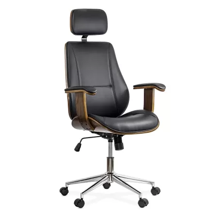 Scaune directoriale din piele ecologica OFF 1606 negru