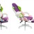 Scaune de birou și gaming Office 298 culoarea mov cu roz