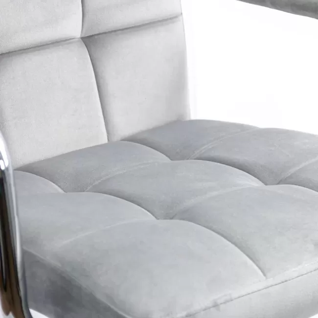 Scaun de birou din catifea pentru copii OFF 328V gri