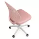 Scaun de birou pentru copii din stofă roz, confortabil și reglabil OFF 329