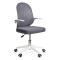Scaun de birou copii din mesh gri, modern și rotativ OFF 330