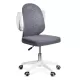 Scaun de birou copii din mesh gri, modern și rotativ OFF 330