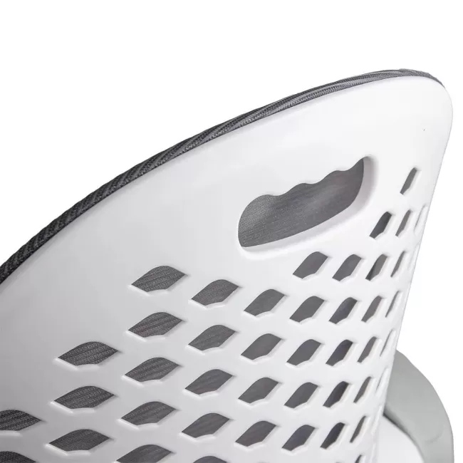 Scaun de birou copii din mesh gri, modern și rotativ OFF 330