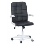 Scaun birou cu brațe rabatabile culoarea negru Scaun birou cu brațe rabatabile culoarea negru