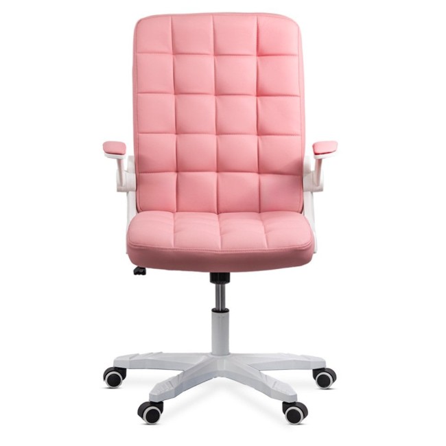 Scaun birou cu brațe rabatabile culoare roz OFF332