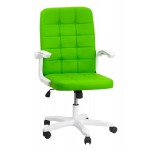 Scaun birou cu brațe rabatabile culoarea verde Scaun birou cu brațe rabatabile culoarea verde