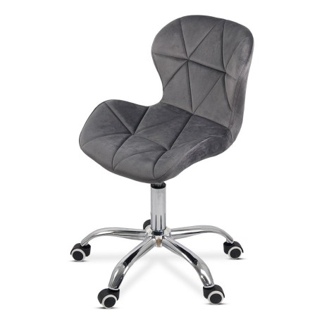 Scaun de birou din catifea OFF 334 Gri Scaun de birou din catifea OFF 334 Gri