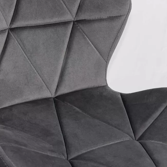 Scaun de birou din catifea OFF 334 Gri