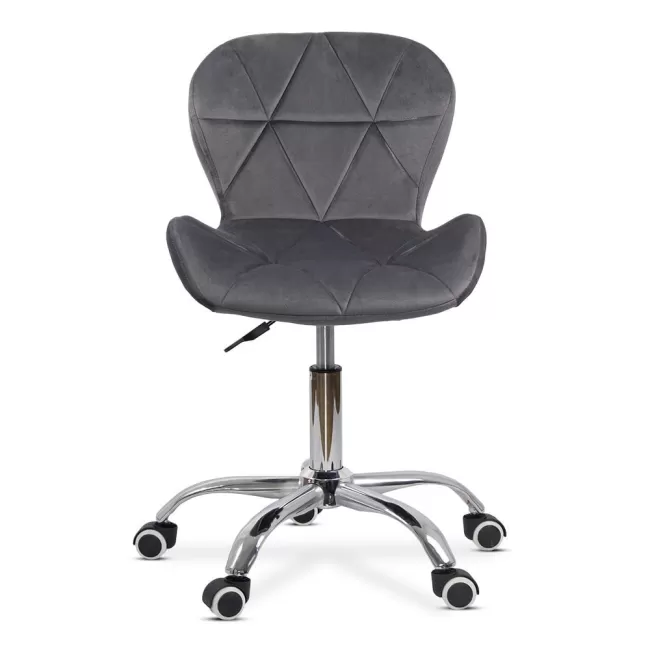 Scaun de birou din catifea OFF 334 Gri