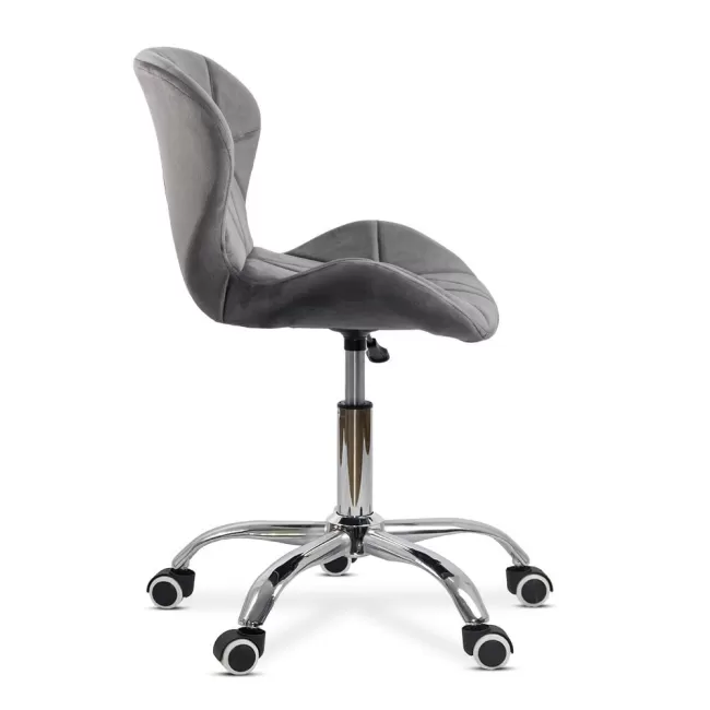 Scaun de birou din catifea OFF 334 Gri