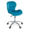 Scaun de birou din catifea OFF 334 Turcoaz