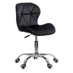 Scaun de birou din catifea OFF 334 Negru