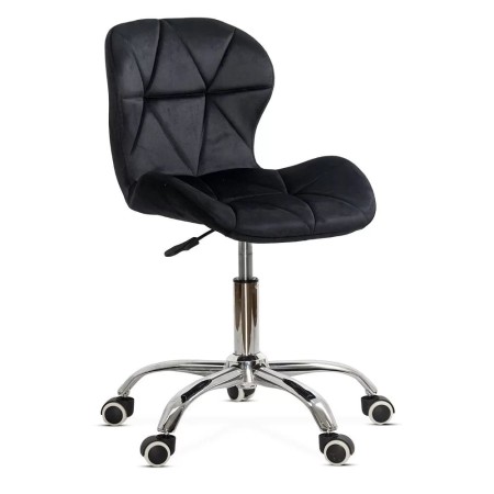 Scaun de birou din catifea OFF 334 Negru Scaun de birou din catifea OFF 334 Negru