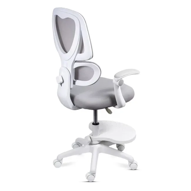 Scaun birou copii OFF 335 gri, mesh, suport picioare