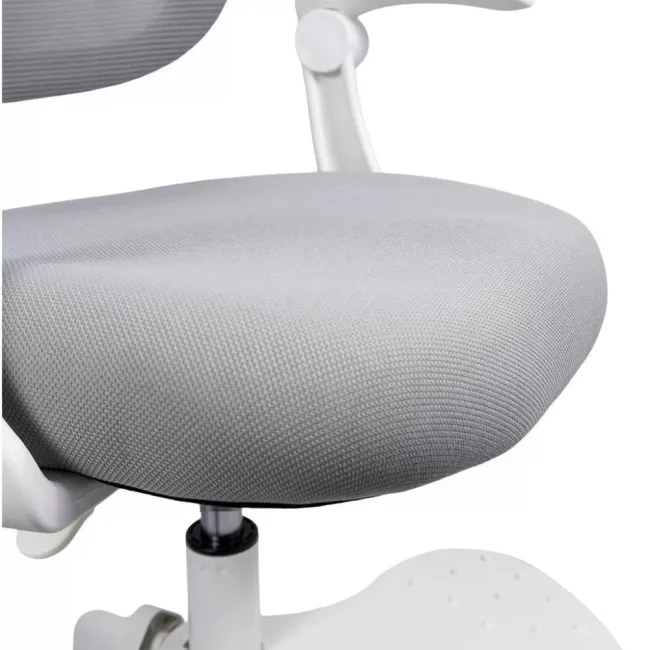 Scaun birou copii OFF 335 gri, mesh, suport picioare