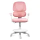 Scaun birou copii OFF 335 roz, mesh, suport picioare