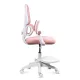 Scaun birou copii OFF 335 roz, mesh, suport picioare
