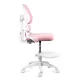 Scaun birou copii OFF 337 roz cu suport pentru picioare