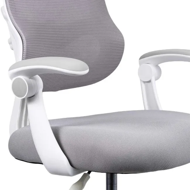Scaun birou copii OFF 339 gri cu suport pentru picioare