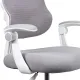 Scaun birou copii OFF 339 gri cu suport pentru picioare