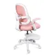 Scaun birou copii OFF 339 roz cu suport pentru picioare