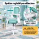 Scaun birou copii OFF 339 turcoaz cu suport picioare