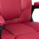 Scaun de birou din piele ecologica OFF 356 visiniu Scaun de birou din piele ecologica OFF 356 visiniu