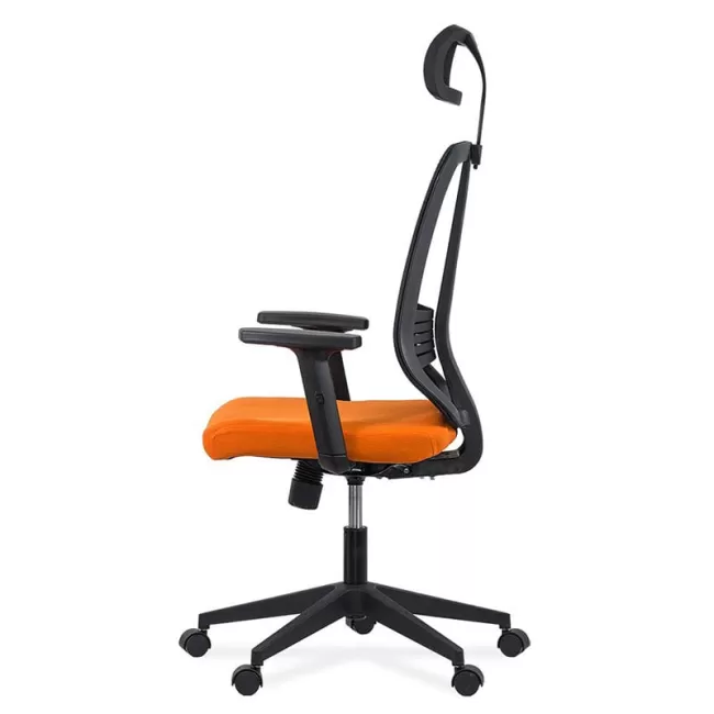Scaune de birou cu tetieră și brațe reglabile OFF 402 portocaliu
