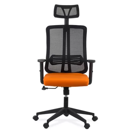 Scaune de birou cu tetieră și brațe reglabile OFF 402 portocaliu