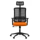 Scaune de birou cu tetieră și brațe reglabile OFF 402 portocaliu