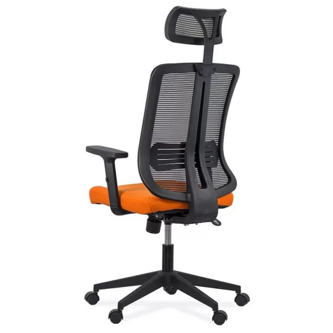 Scaune de birou cu tetieră și brațe reglabile OFF 402 portocaliu