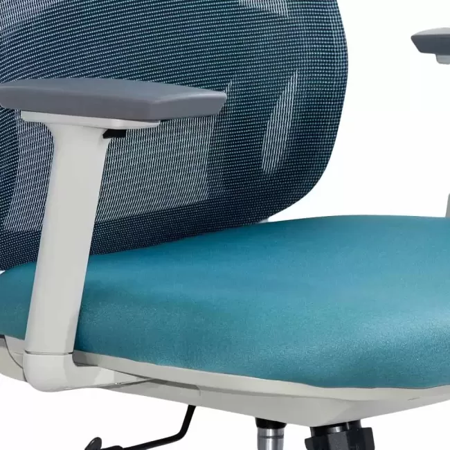 Scaun modern de birou din mesh cu brațe reglabile 3D OFF 403 Bleu