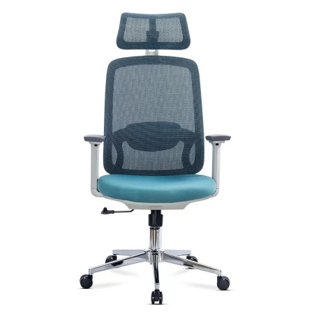 Scaun modern de birou din mesh cu brațe reglabile 3D OFF 403 Bleu