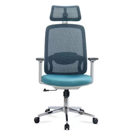 Scaun modern de birou din mesh cu brațe reglabile 3D OFF 403 Bleu