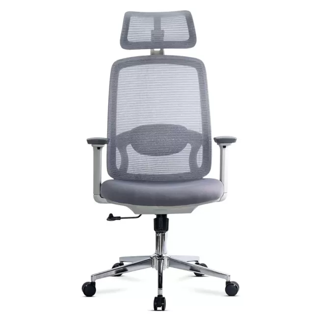 Scaun modern de birou din mesh cu brațe reglabile 3D OFF 403 Gri