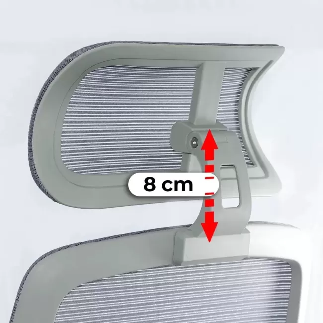 Scaun modern de birou din mesh cu brațe reglabile 3D OFF 403 Gri