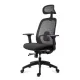 Scaun ergonomic de birou OFF 404 negru, mesh, tetieră și brațe 3D