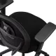 Scaun ergonomic de birou OFF 404 negru, mesh, tetieră și brațe 3D