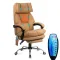 Scaun de birou cu masaj și încălzire OFF 414 Bej – Piele ecologică, ergonomic