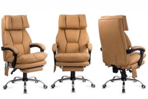Scaune de birou cu masaj și încălzire OFF 414 Bej