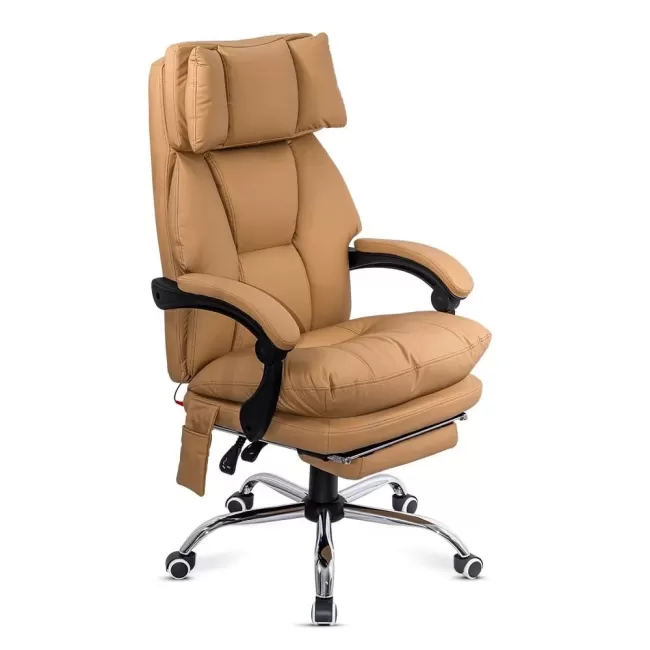 Scaun ergonomic masaj suport 150 kg OFF 414 bej