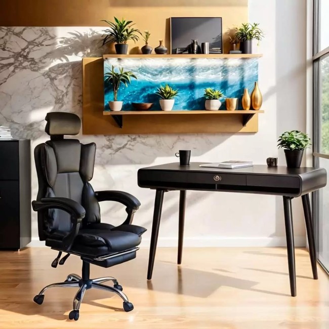 Scaune de birou design modern OFF 4151 negru Scaune de birou design modern OFF 4151 negru