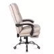Scaun directorial, elegant și rezistent cu suport de picioare Office 417 Bej
