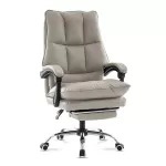 Scaun directorial, elegant și rezistent cu suport de picioare Office 417 Gri