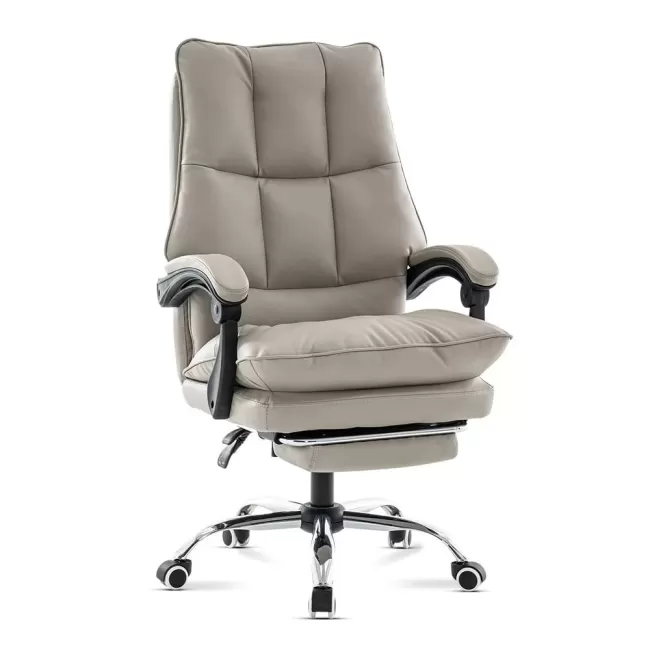 Scaun directorial, elegant și rezistent cu suport de picioare Office 417 Gri