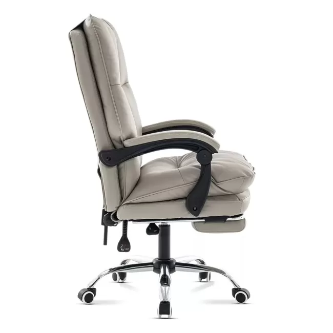 Scaun directorial, elegant și rezistent cu suport de picioare Office 417 Gri