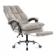 Scaun directorial, elegant și rezistent cu suport de picioare Office 417 Gri