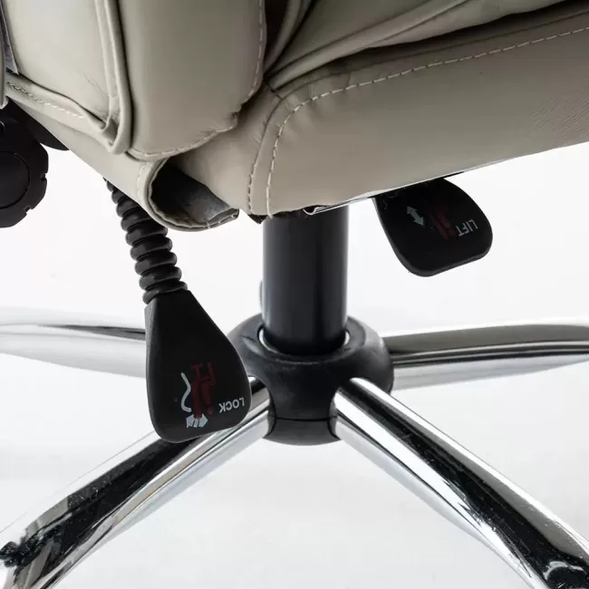 Scaun directorial, elegant și rezistent cu suport de picioare Office 417 Gri