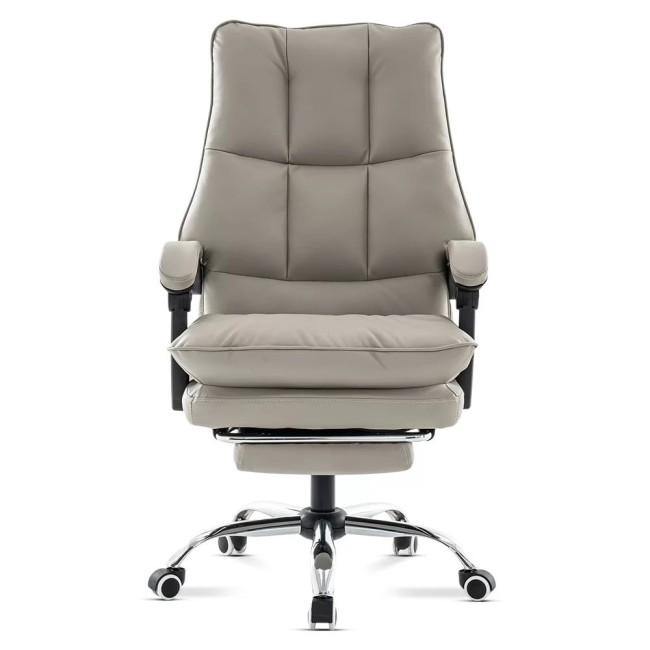 Scaun directorial, elegant și rezistent cu suport de picioare Office 417 Gri Scaun directorial, elegant și rezistent cu suport de picioare Office 417 Gri